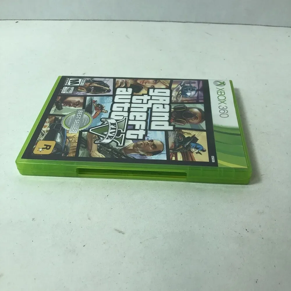 Microsoft‎ XBox 360 Game Grand Theft Auto V 2013 2 Discs Mature B4